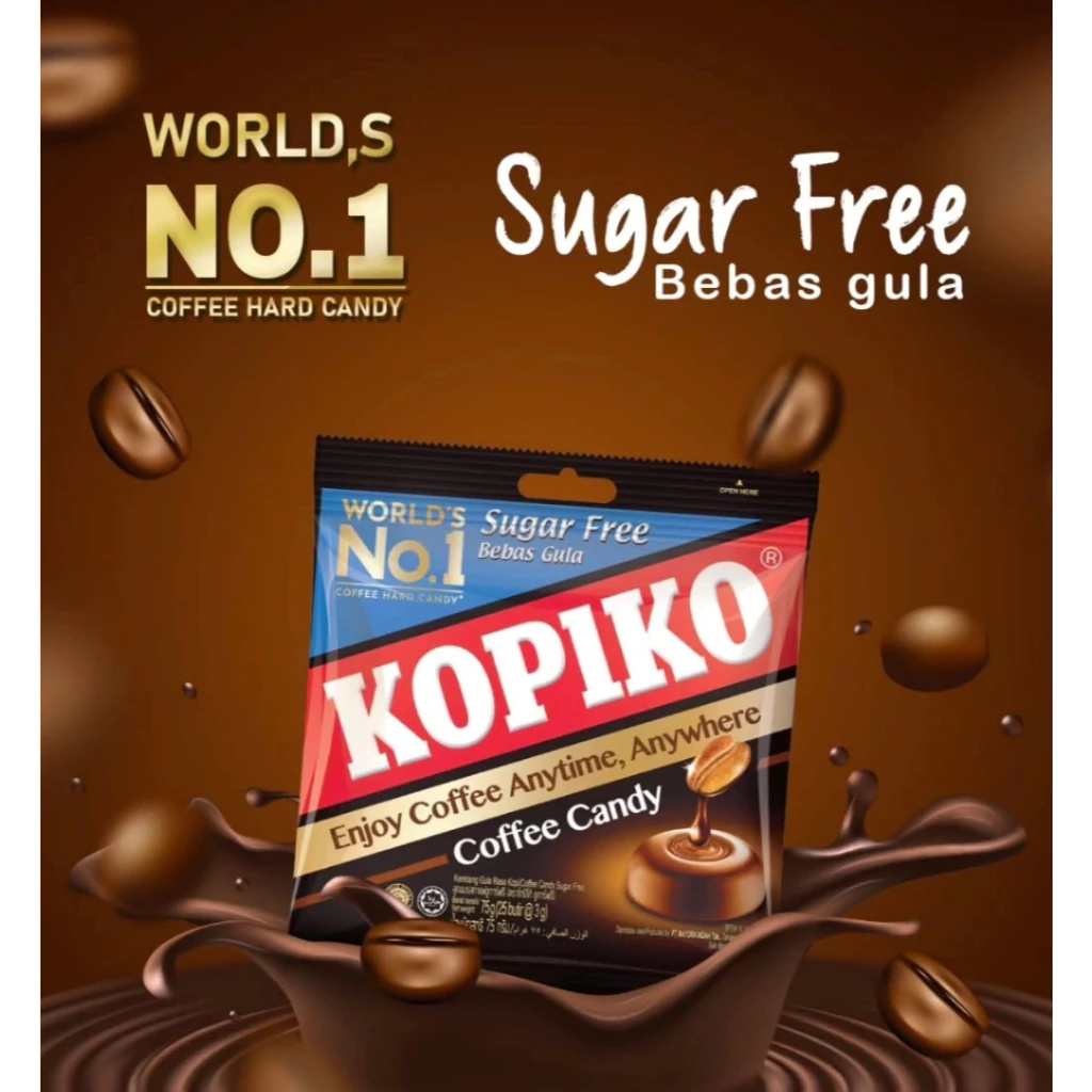 พร้อมส่ง!! Kopiko sugar free ลูกอมกาแฟ สูตรไร้น้ำตาล รุ่นใหม่ล่าสุด