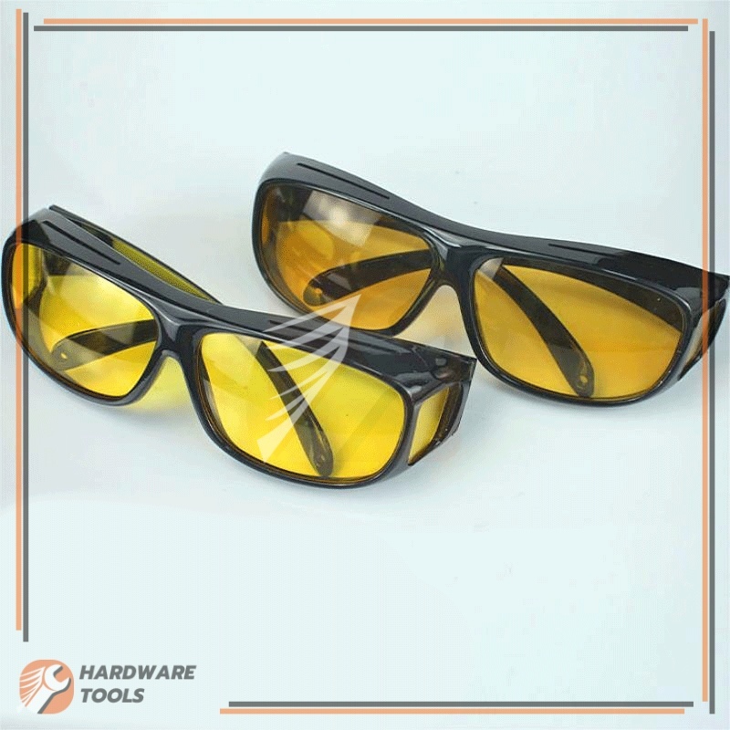 แว่นตาสำหรับการมองเห็นในเวลากลางคืน แว่นขับรถ  แว่นตาป้องกันทราย ชัดเจนและปลอดภัย ไม่ลื่นหลุดง่าย อเนกประสงค์ - รูปที่ 4