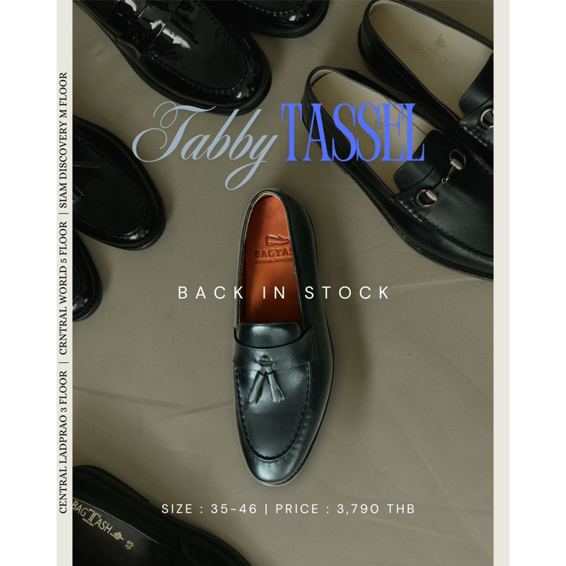 Tabby tassel loafer / soft black