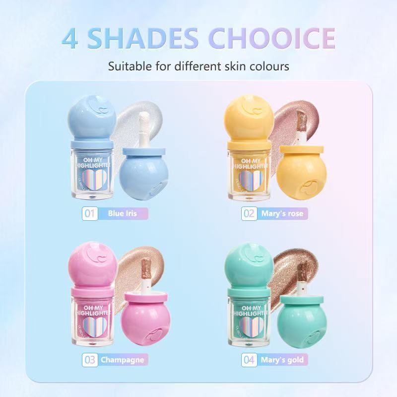 ลิควิดไฮไลท์ คอนทัวร์ไฮไลท์ ไฮไลท์เนื้อลิควิด คอนซีลเลอร์ ไฮไลท์ คอนทัวร์ ชิมเมอร์ เนื้อลิขวิด กันน้ํา ติดทนนาน - รูปที่ 6