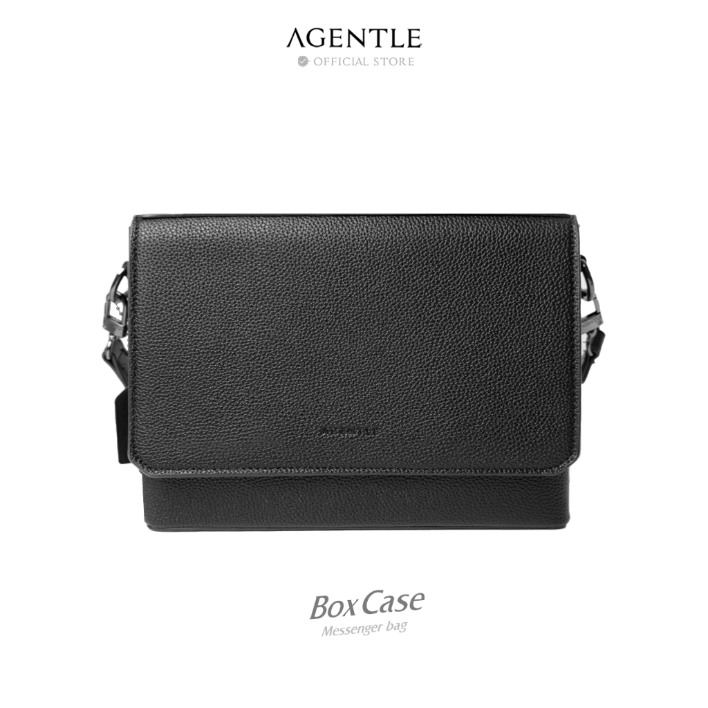 AGENTLE BOXCASE MENSENGER BAG กระเป๋าแมสเซนเจอร์ทรงกล่องสี่เหลี่ยมผู้ชาย 11นิ้ว