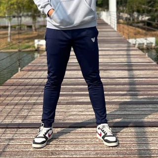 กางเกงขายาว jogger Slim2 สีกรม สีดำดีไซน์ทรงสวยเข้ารูปใส่เท่ *