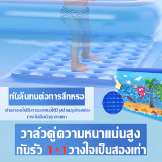 （ราคาโรงงาน）สระน้ำเป่าลม สระว่ายน้ำเด็ก ของเล่นเด็ก สระน้ำเป่าลม 1.2/1.5 เมตรขนาดพอดีตัว ตั้งในห้องน้ำได้สบาย สระน้ำขนาด
