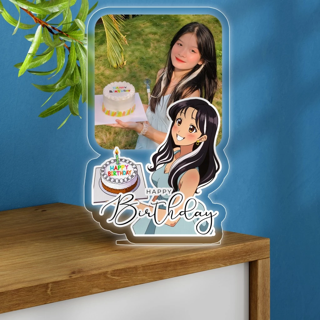 สแตนดี้อะคริลิคสั่งทำรูปการ์ตูนรูปตัวเองใส่ข้อความ thumbnail 8
