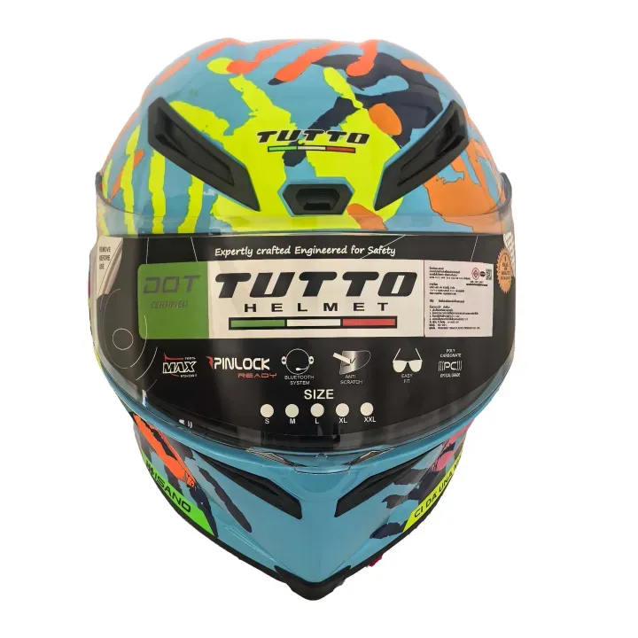 TUTTO K6 แถมฟรี3เด้ง หมวกกันน็อค หมวกกันน็อกเต็มใบ กันน็อคเต็มใบชิวทึบ โฉมใหม่ รองรับการติดตั้งบลูทูธ - รูปที่ 4