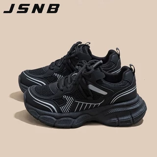 รองเท้าผ้าใบสปอร์ตสำหรับนักเรียนหญิง ระบายอากาศดี พื้นหนา สไตล์เกาหลี H-5110