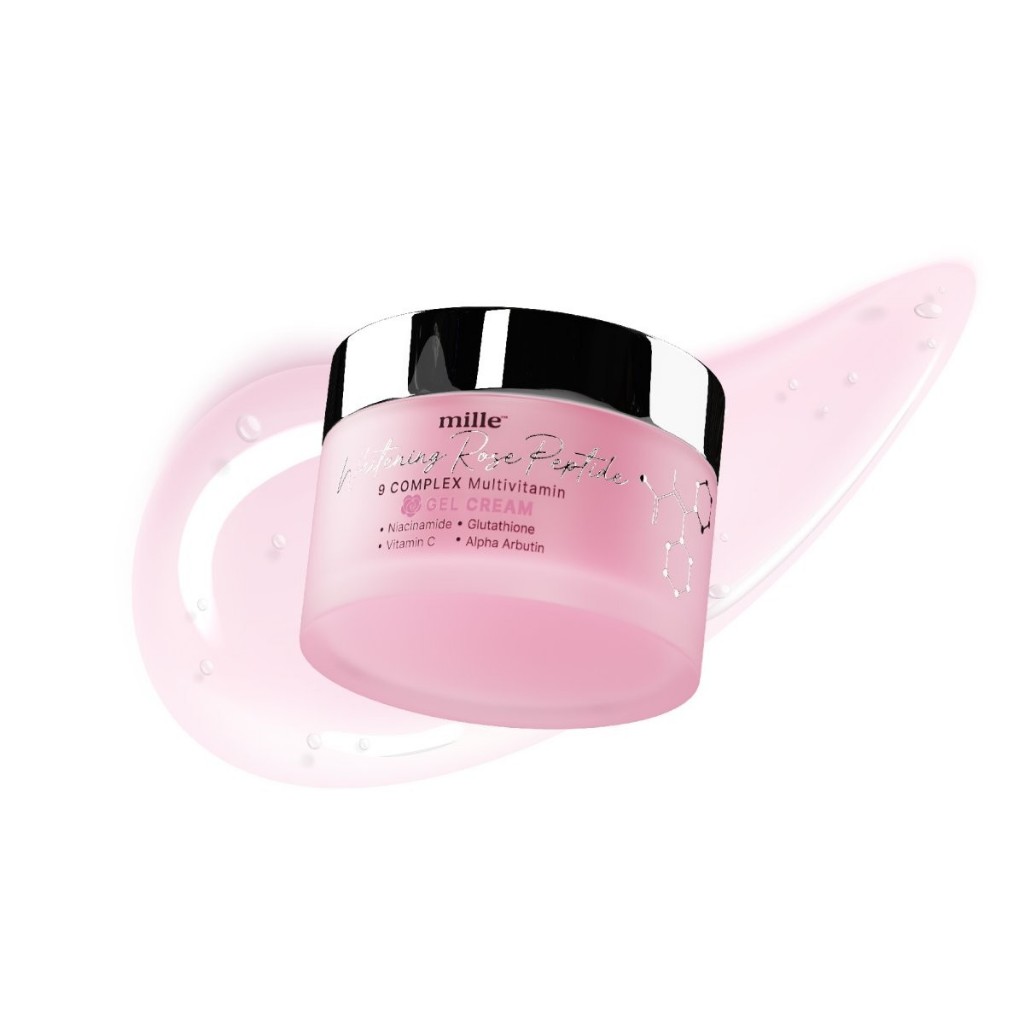 (ยกกล่อง) Mille White Rose Peptide Gel Cream มิลเล่ ไวท์ รูปที่ 3