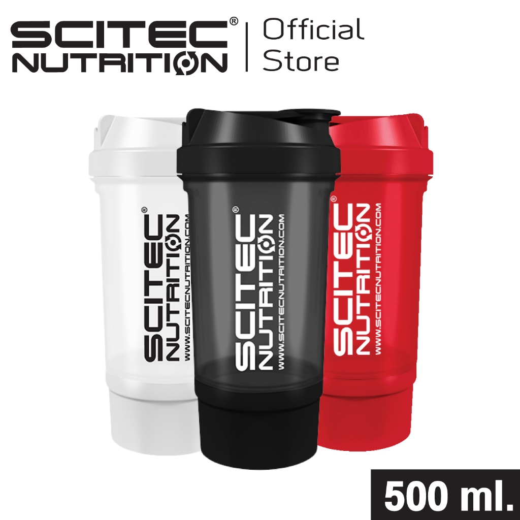 แก้วเชค Scitec Nutrition  แก้วเช็คโปรตีน Shaker Traveller   500  ml. (+120 ml )