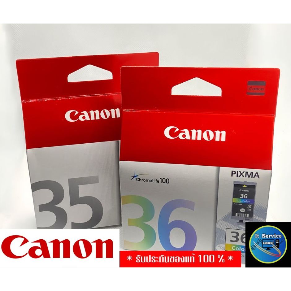 ตลับหมึก 35/36 Canon แท้ Canon ไทย PGI35 Black CLI36 Color IP100IP110 Printer Cartridge