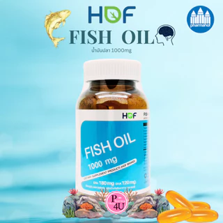 HOF Fish oil 1000 MG 60 แคปซูล ฮอฟ ฟิซออย น้ำมันปลา fish oil Pharmahof #4421