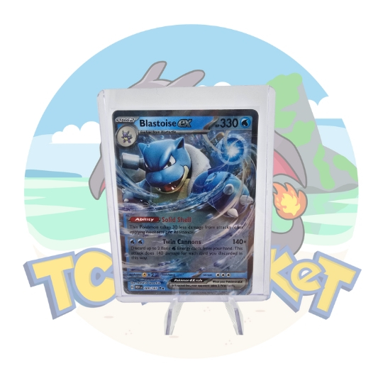 Pokemon Card "Blastoise  EX 009/165" ENG 151
