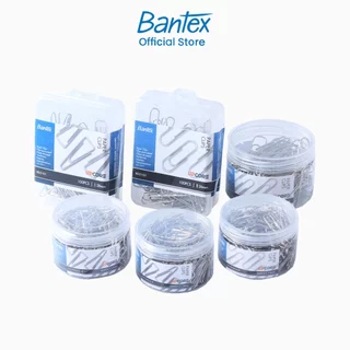 Bantex  คลิปหนีบกระดาษ ลวดเสียบกระดาษ 60/100/200ชิ้น ขนาดมาตรฐาน แข็งแรง ใช้งานง่าย Paper Clips