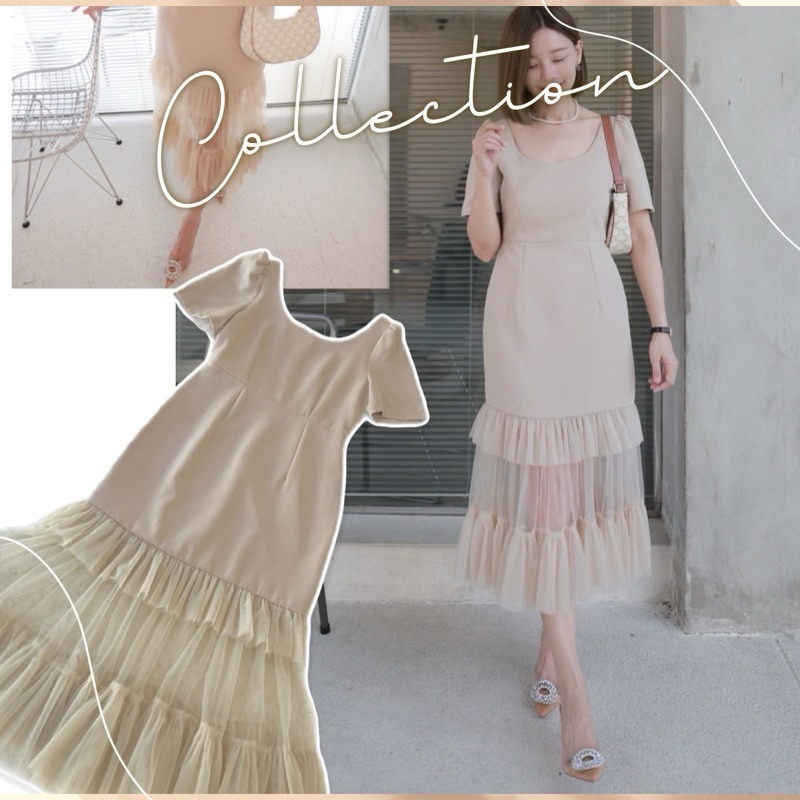 password 7081 เดรสผ้านำเข้าอย่างดี โทนสีสวยแพงขับผิว