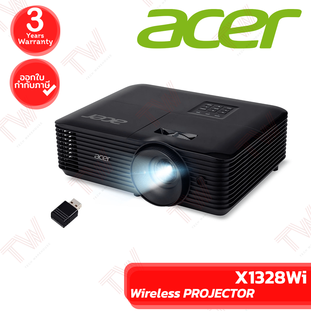 Acer Wireless Projector X1328Wi เครื่องโปรเจคเตอร์ ไร้สาย ของแท้ ประกันศูนย์ 3ปี