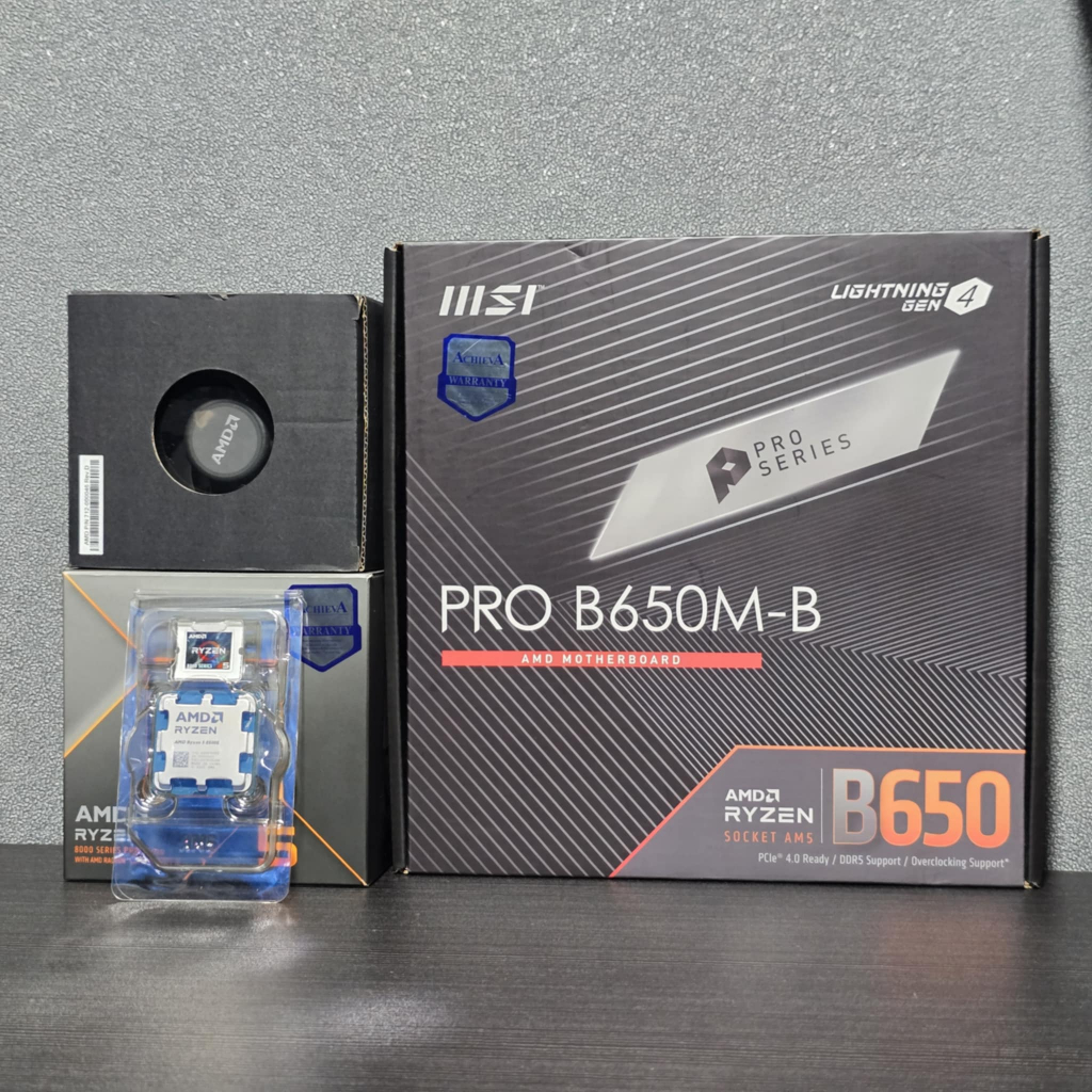 CPU AMD RYZEN 5 8500G 6C/12T + MSI B650M -B (DDR5) (AM5) (M-ATX)  มือ2 (ครบกล่อง) มีประกันศูนย์ไทย ❌