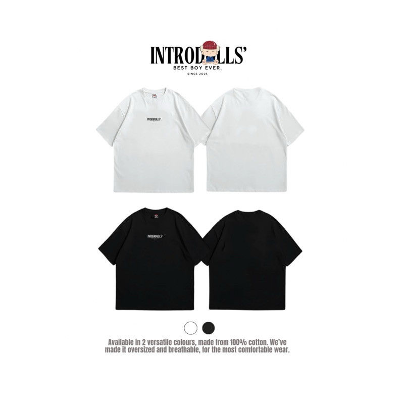 INTRODOLLS #998 classy introvert |Oversized T-shirt Unisex| เสื้อยืดโอเวอร์ไซส์ สกรีนลายคลาสิค