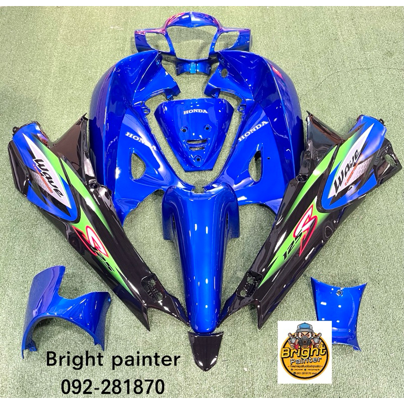 เวฟ125R-สีน้ำเงินท้ายดำ-1ชุดมี12,13ชิ้น/เวฟ125S-1ชุดมี13ชิ้นมีทั้งกุญแจเล็ก/ใหญ่สั่งสีเพิ่มเติมได้ทักแชทได้เลยคร่า