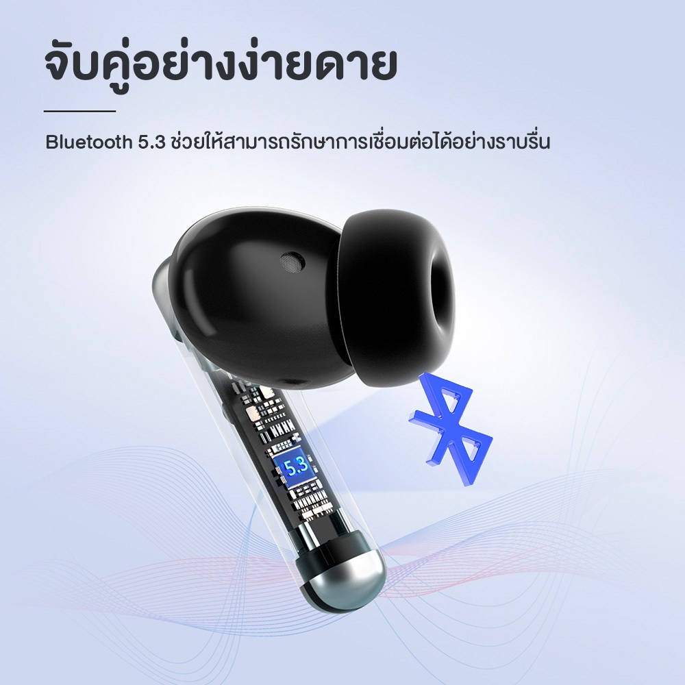 Tronsmart Sounfii R4 ENC Earphones หูฟังไร้สาย ตัดเสียงรบกวนรอบข้างได้ดี ไดร์เวอร์ไทเทเนียม 12 มม.