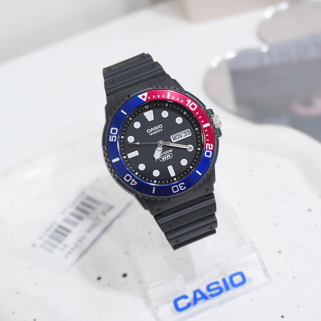 Casio นาฬิกาข้อมือผู้ชาย สายเรซิน รุ่น MRW-230,MRW-230H(MRW-230H-1E1,MRW-230H-1E2,MRW-230H-1E3)