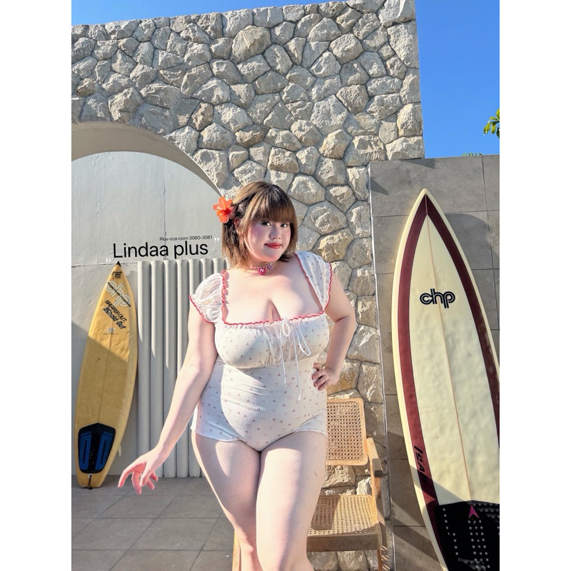 ชุดว่ายน้ำวันพีท แขนทรงตุ๊กตาน่ารัก ผ้าร่องพิมพ์ลายโบว์สุดน่ารัก - รูปที่ 6