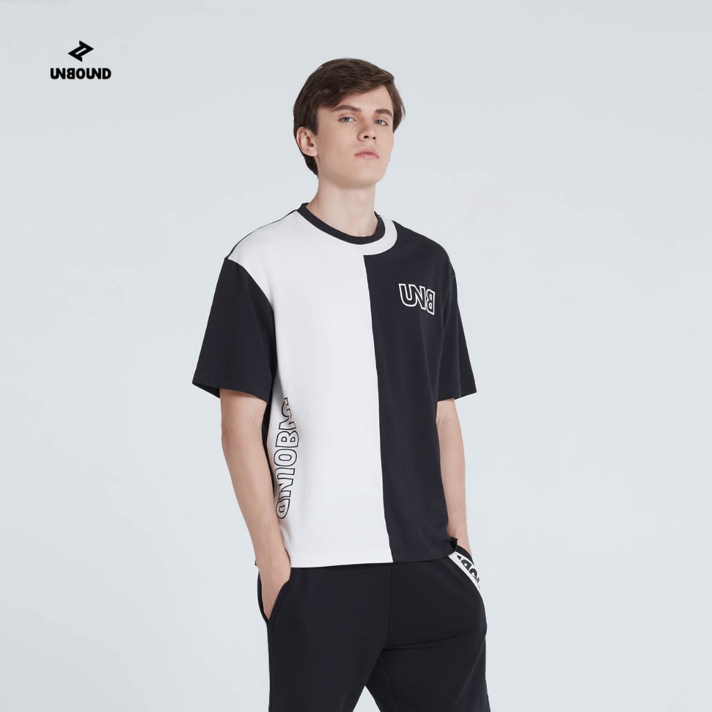 UNBOUND STRIKE ZONE OVERSIZED TEE เสื้อยืดแขนสั้นผู้ชาย ผ้ารีไชเคิลจากขวดพลาสติก