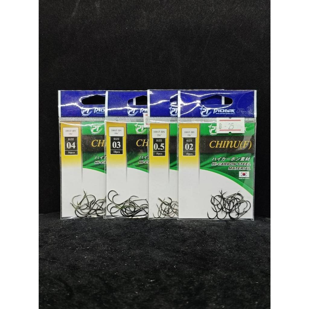 ตัวเบ็ด Pioneer CHINU(F) 1001F-BN ทรงจินุ เบาคมพริ้ว