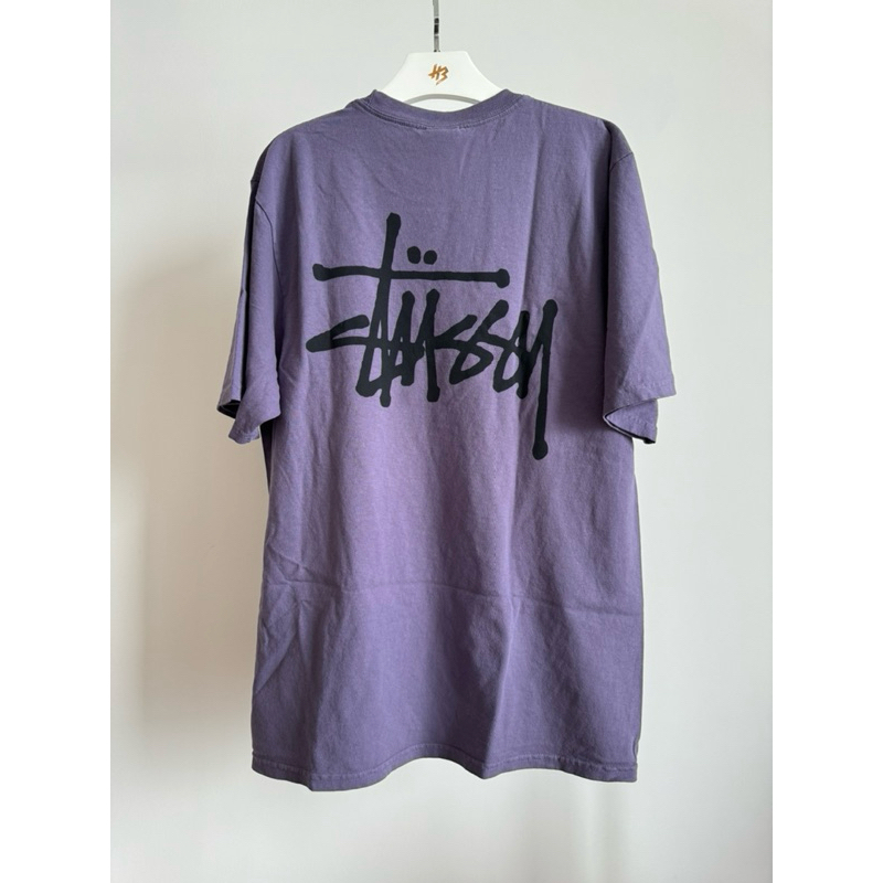 [ของแท้] STÜSSY BASIC TEE PIGMENT DYED GRAPE (US) พร้อมส่ง