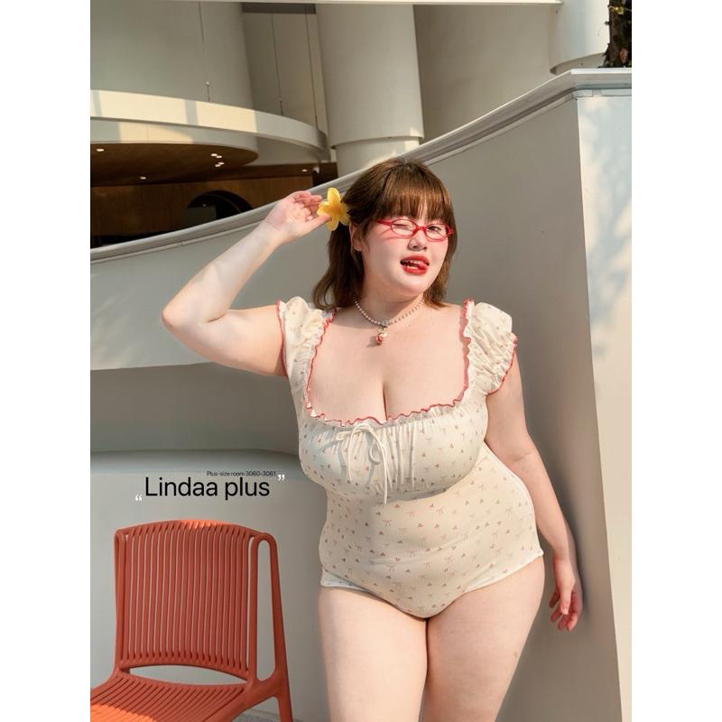 ชุดว่ายน้ำวันพีท แขนทรงตุ๊กตาน่ารัก ผ้าร่องพิมพ์ลายโบว์สุดน่ารัก - รูปที่ 2