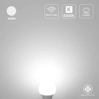 IWACHI หลอดไฟ LED 3W 5W 7W 9W 13W 15W 18W 21W 25W หลอดปิงปอง ขั้ว E27 แสงขาว/แสงวอร์มไวท์ สำหรับโคมไฟภายในบ้าน