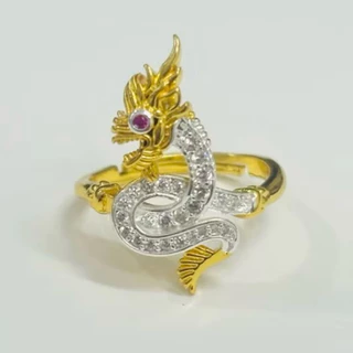 แหวนพญานาคปรับขนาดไซส์ได้ มีให้เลือกทั้งหมด 4สี