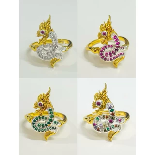แหวนพญานาคปรับขนาดไซส์ได้ มีให้เลือกทั้งหมด 4สี