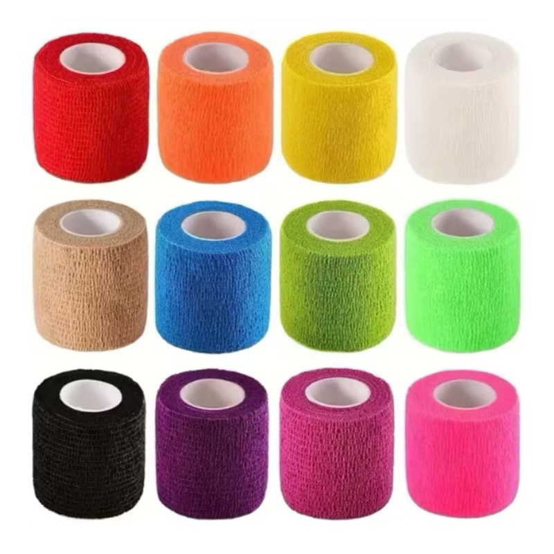 ผ้าล็อค ผ้าพันแผล เทปพันแผลแบบยืดหยุ่น เทปพันออกกำลังกาย ขนาด 2นิ้ว ยาว 4.5เมตร