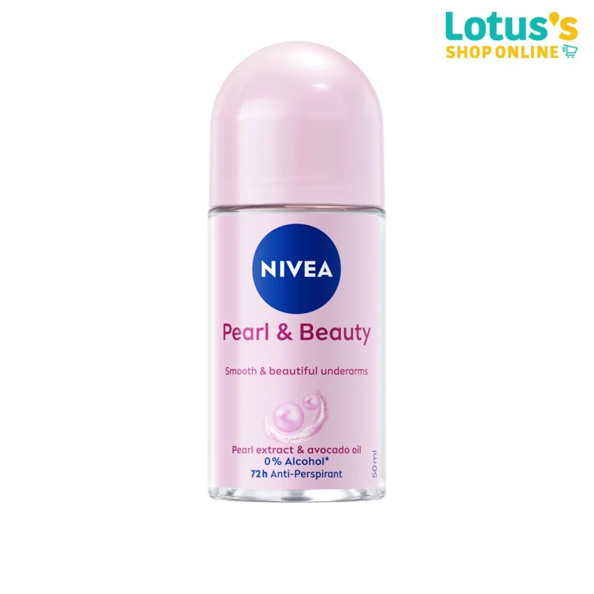 นีเวีย เพิร์ล แอนด์ บิวตี้ โรลออน 50 มล. NIVEA PEARL & BEAUTY ROLL ON 50 ML.