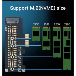 ส่งจากไทย ส่งเร็ว ของดีมียี่ห้อ Fenvi Pcie To M.2 NVMe SSD PCIe 3.0 4.0 X1 X4 X8 X16 สำหรับพีซี ความเร็วสูงสุด PCIe 4.0