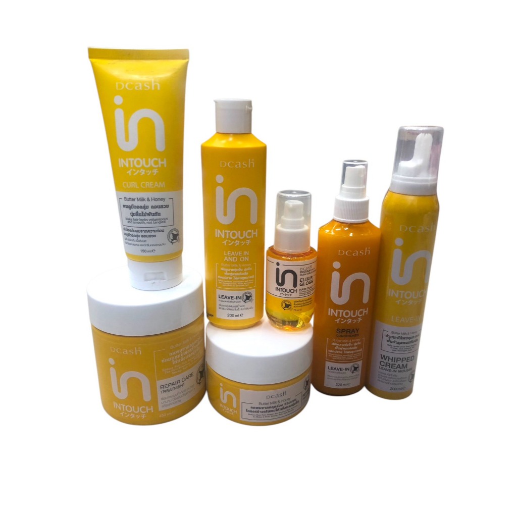 Dcash อินทัช บัตเตอร์ มิ้ลค์ แอนด์ ฮันนี่ รีแพร์ แคร์ ทรีทเม้นท์ สเปรย์ มูท จับลอน อาหารผมครีม ออย
