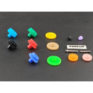 เฟือง Mini4WD มอเตอร์หน้า&หลัง (จำนวนฟันตรง) - Spur & Counter Gear kit for Mini4wd Front Motor and Rear Motor