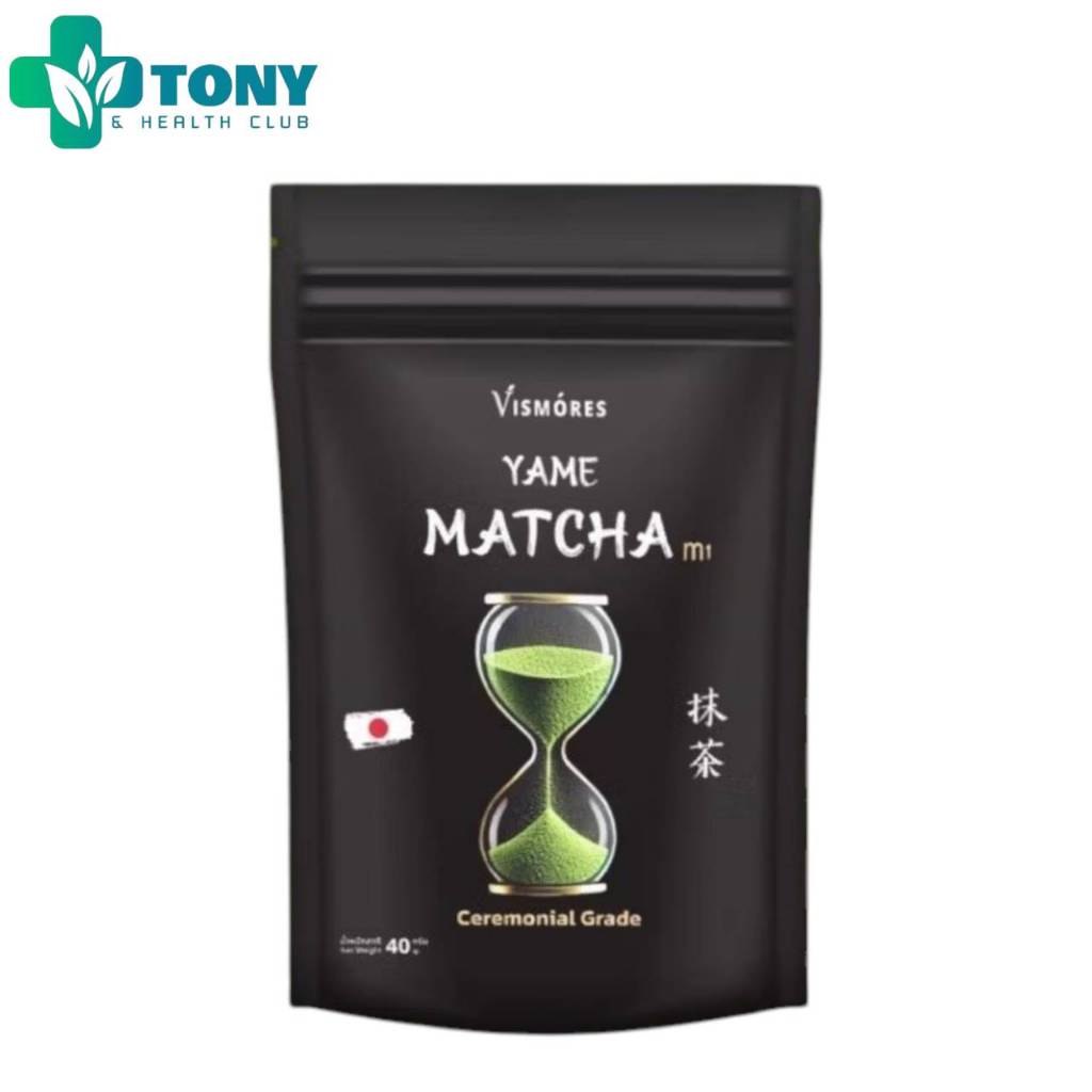 ผงมัทฉะ เกรดพิธีการ Yame Matcha m1 Ceremonial Grade (Vismores Brand) จากญี่ปุ่น ตราวิสมอร์ส