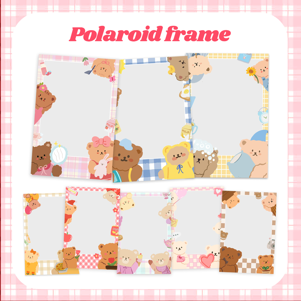 รับปริ้นรูปโพลารอยด์ : ไม่มีขั้นต่ำ เลือกลายกรอบได้ กรอบลายน่ารัก Giveaway 2x3
