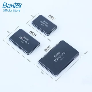 Bantex แท่นประทับตรา ตรายาง แผ่นประทับ มี3ขนาด S / M / L หมึกเติม สีแดงและสีน้ำเงิน Stamp Pad