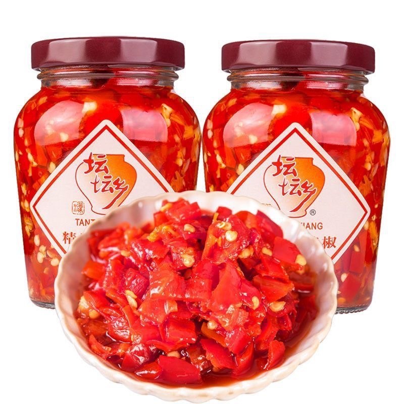 น้ำพริก ซอสพริกกระเทียม พร้อมทาน (坛坛乡拌饭 剁辣椒) ขนาด280g พร้อมส่ง ซอสพริก ซอสปรุงรส พริก ทานกับข้าวเปล่าหรือปรุงอาหาร