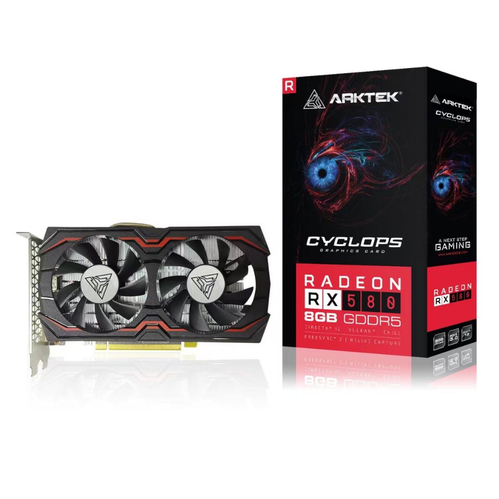 RX 580 8GB มือ1 ประกันศูนย์ไทย3ปี การ์ดจอ สินค้าใหม่ Arktek 256bit VGA Card RX580