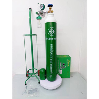 ถังออกซิเจน 1.5 คิว+ เกจ์หายใจ GOOD WIN+ รถเข็นขนาด 1.5 คิว …