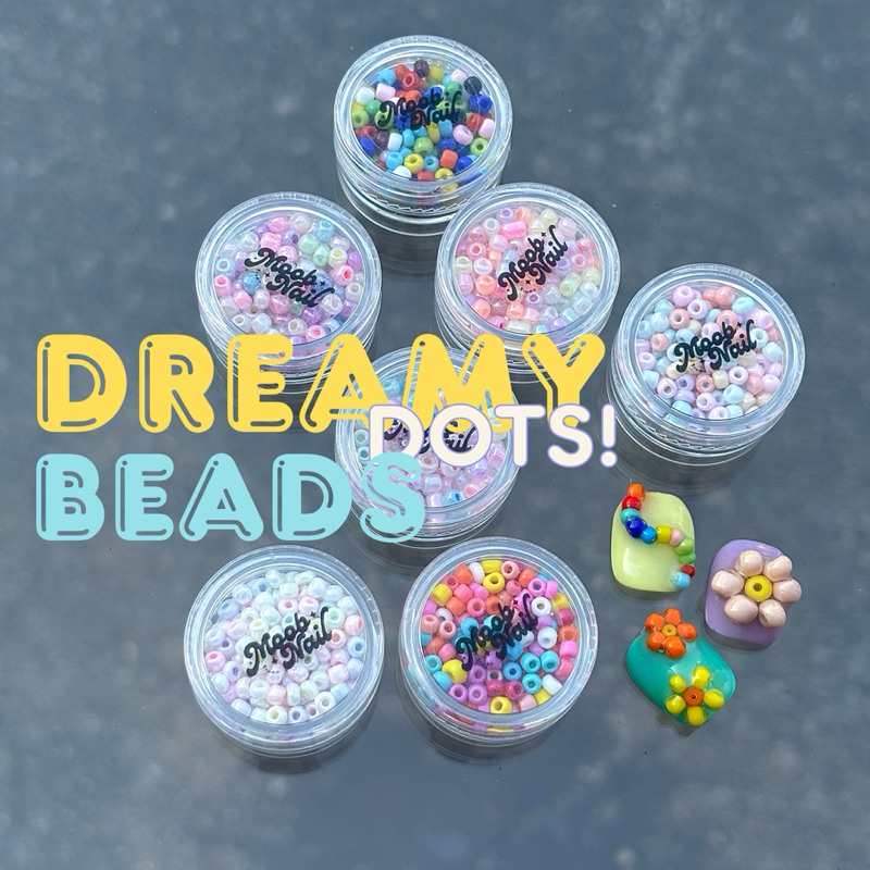 ลูกปัดแต่งเล็บ Dreamy Dots Beads