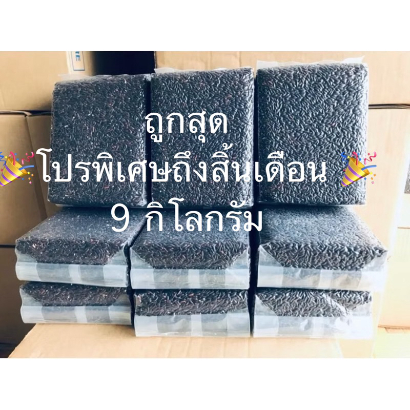 ข้าวไรซ์เบอร์รี่ 🎉 โปรพิเศษ 9 กิโกรัม🎉 ถึงสิ้นเดือน🌾ข้าวไรซ์เบอร์รี่ Riceberry ข้าวเพื่อสุขภาพ บรรจุถุงสูญญากาศ1 กิโล