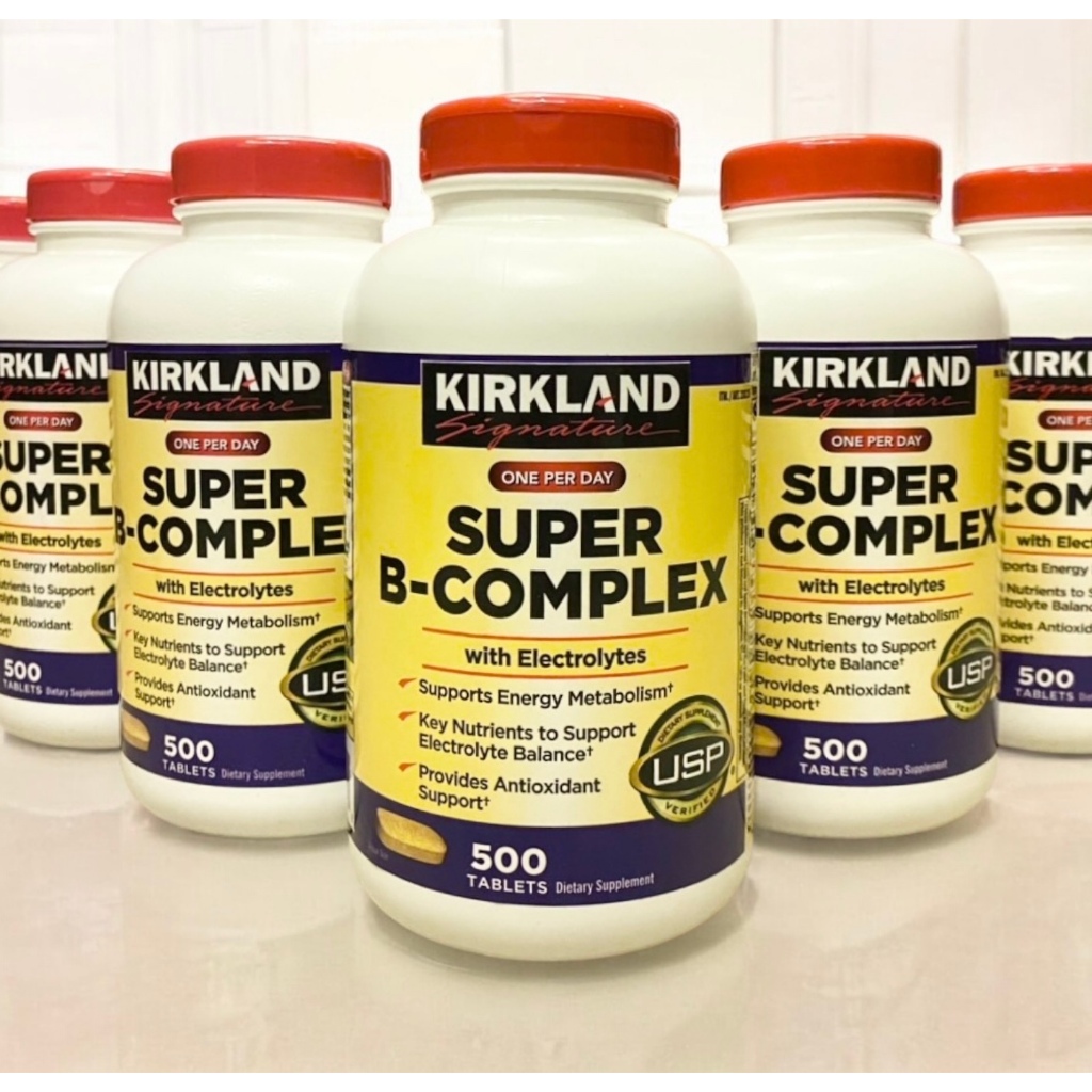 🔥🔥Exp.07/2027 Kirkland Super B Complex 500 เม็ด