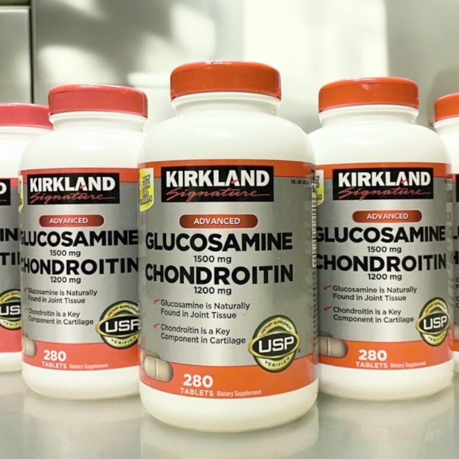 🔥🔥Exp.09/2028 (280 เม็ด) Kirkland Signature Glucosamine & Chondroitin