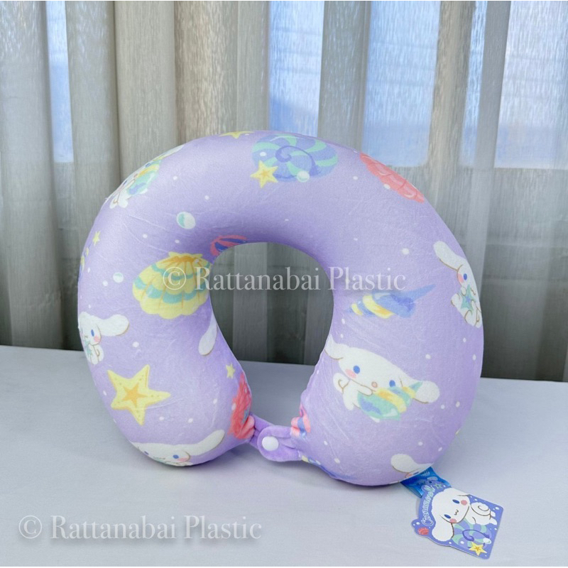 Moshi Moshi หมอนรองคอ (ถอดซักได้) ลาย Cinnamoroll ลิขสิทธิ์แท้