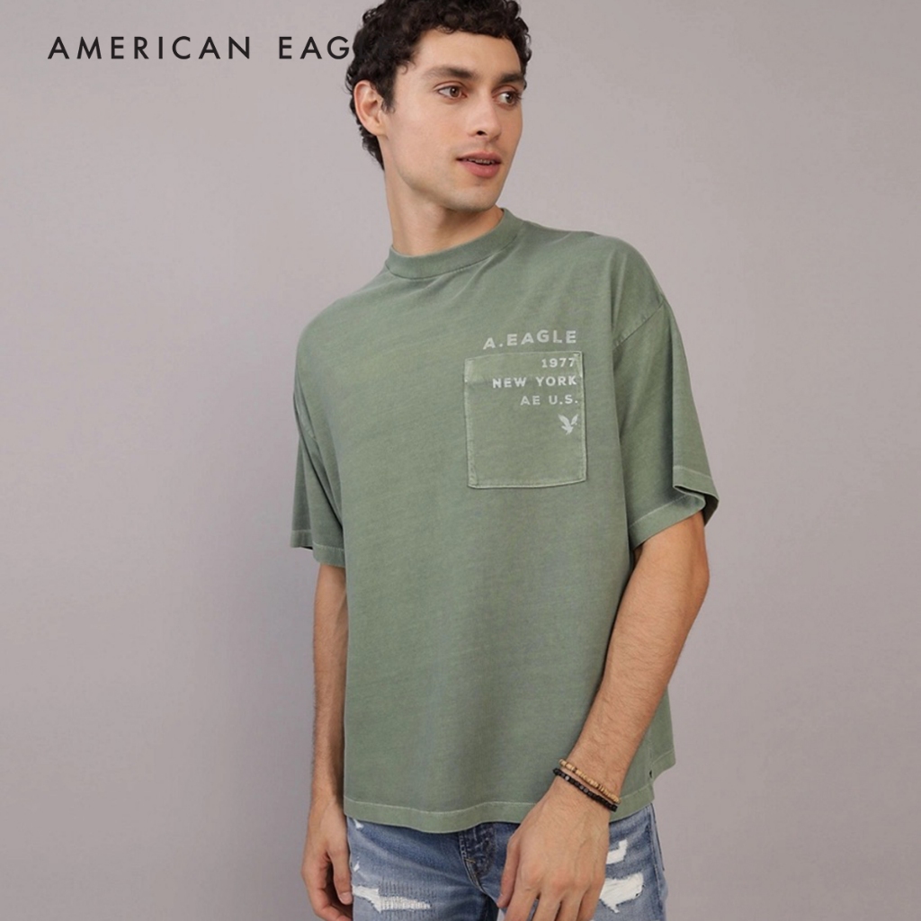 American Eagle Short Sleeve Graphic T-Shirt เสื้อยืด ผู้ชาย กราฟฟิค แขนสั้น (EMTS 017-3858-309)