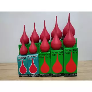 STANDARD-Syringe Ball ไซริงค์บอล เบอร์ 1-10 ลูกยางแดงเอนกประสงค์ ลูกยางดูด ที่ดูด