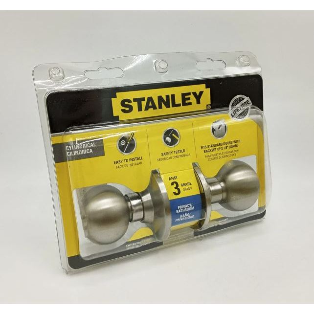 Stanley ลูกบิดประตู ลูกบิดห้องทั่วไป ลูกบิดห้องน้ำ ลูกบิดห้องนอน cylindrical knob ของแท้ 100%ร้านเป็นตัวแทนจำหน่ายโดยตรง